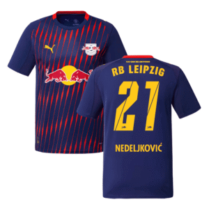 RB Leipzig Kosta Nedeljković 21 Away Trikot 2025-2026