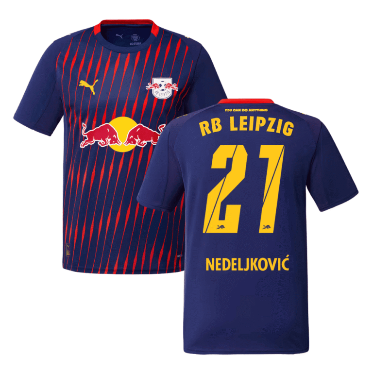 RB Leipzig Kosta Nedeljković 21 Away Trikot 2025-2026
