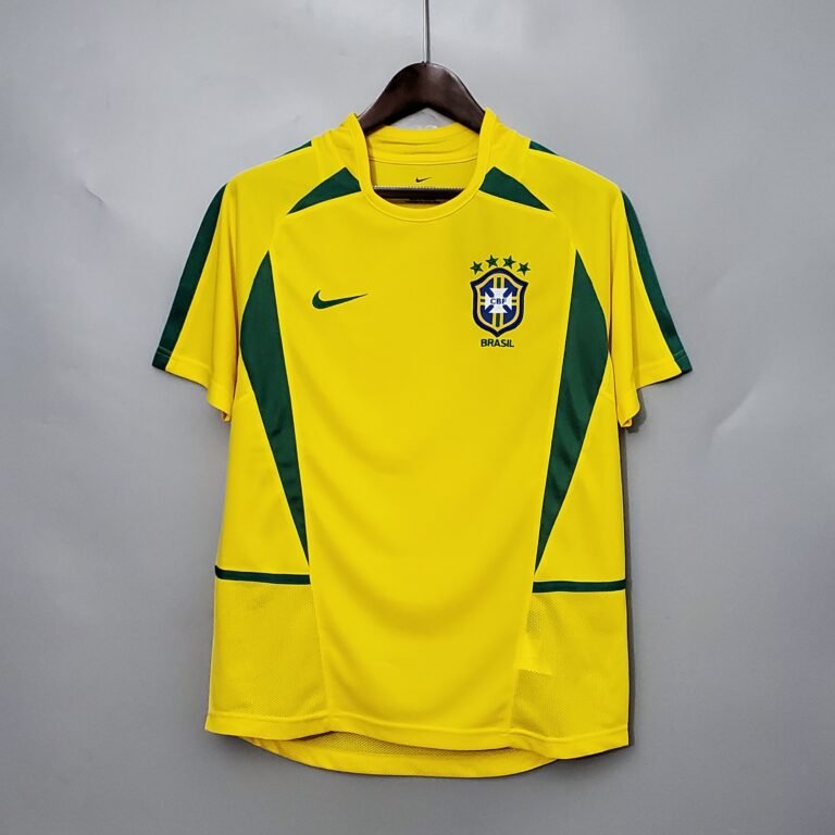 Brasilien Home Retro Trikot WM 2002