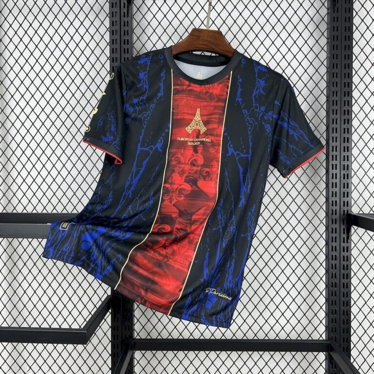 Paris Saint-Germain Europameister X Eiffelturm Sondertrikot 2025 - Blau