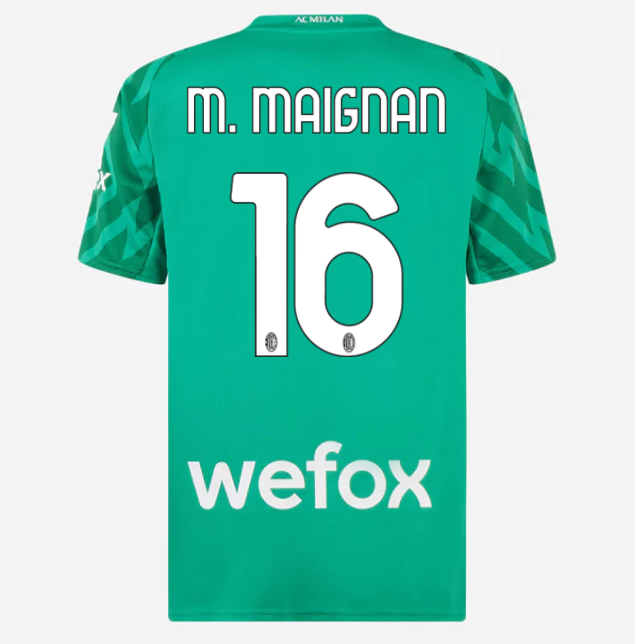 AC Mailand Mike Maignan 16 Home Torwarttrikot 2023-2024