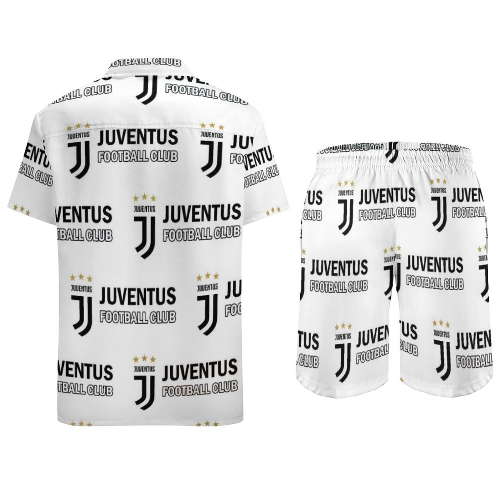 Juventus FC Lässiges Strandbekleidungsset Kurzärmeliges Hemd Plus Strandhose Juventus FC Lässiges Strandbekleidungsset Kurzärmeliges Hemd Plus Strandhose