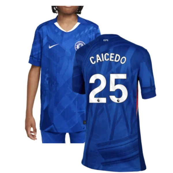 Chelsea Moisés Caicedo 25 Heimtrikot Kinder Mini Kit 2025-2026