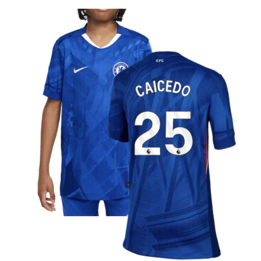 Chelsea Moisés Caicedo 25 Heimtrikot Kinder Mini Kit 2025-2026 Chelsea Moisés Caicedo 25 Heimtrikot Kinder Mini Kit 2025-2026