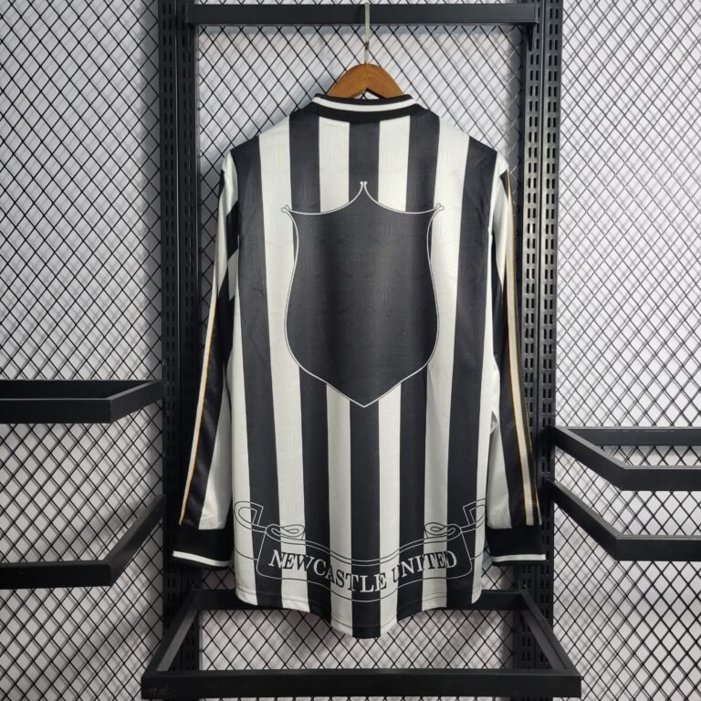 Newcastle United Langarm Home Retro Trikot 1995-1997