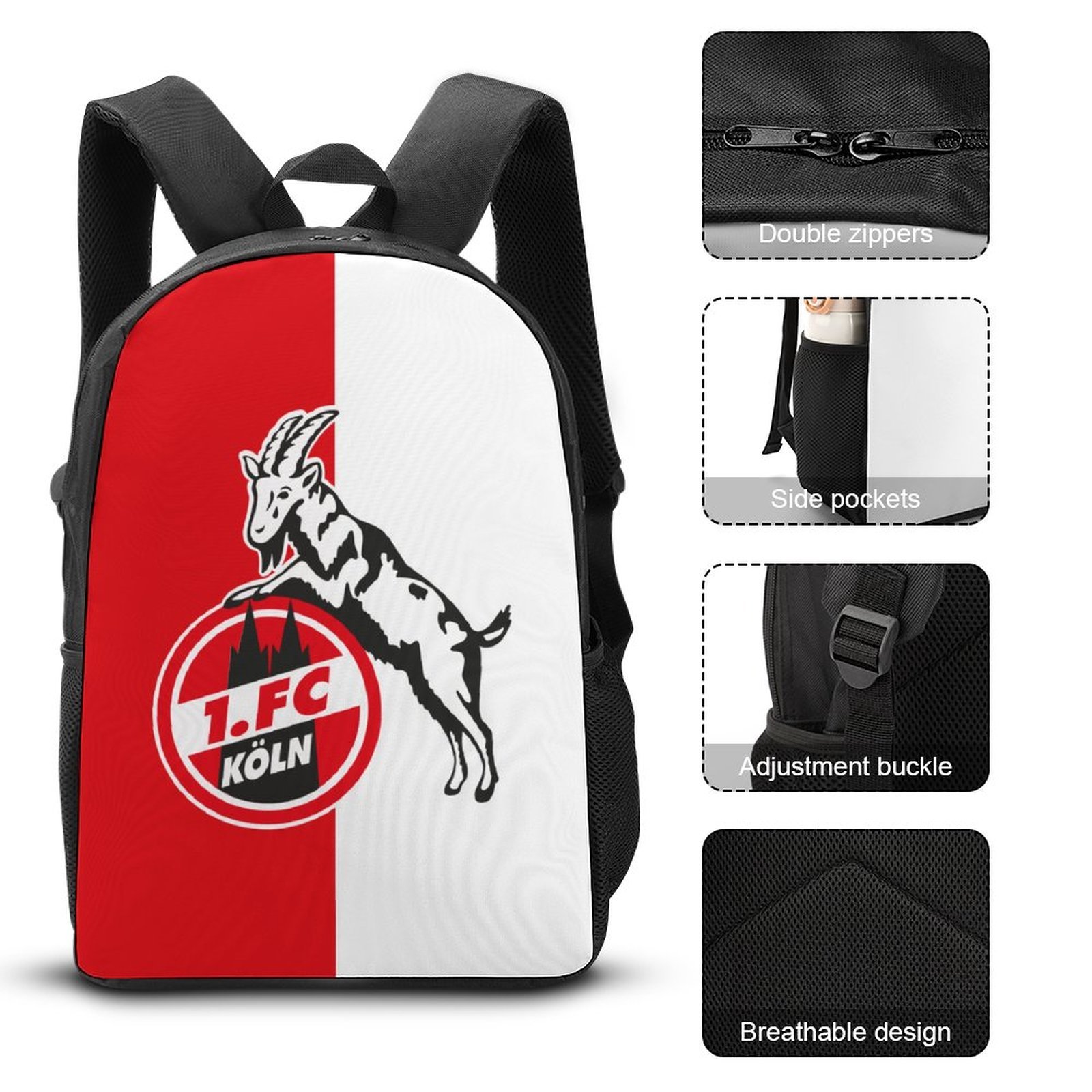 FC Köln Student Schulranzen Lunchbag Stifttasche Kombination FC Köln Student Schulranzen Lunchbag Stifttasche Kombination