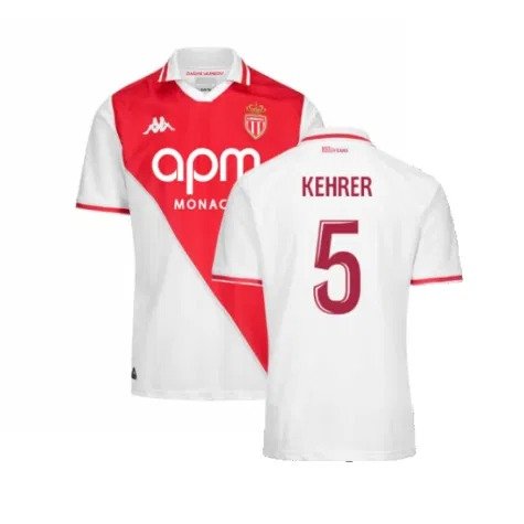 AS Monaco Thilo Kehrer 5 Home Trikot 2024-2025