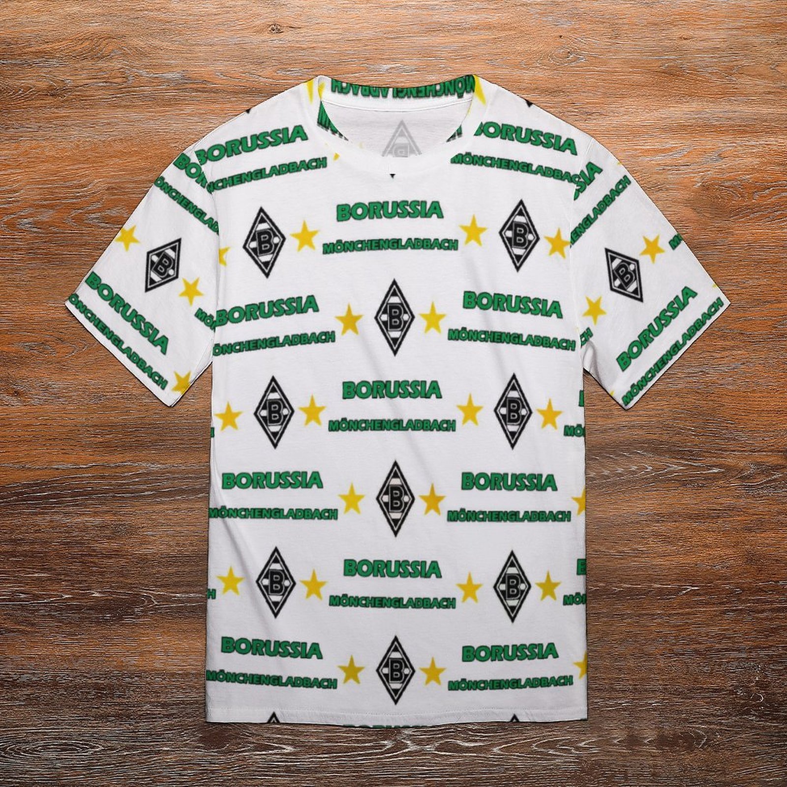 Borussia Mönchengladbach 3D Vollständig Druck Kurzarm T-Shirts Beiläufige Tee Tops Borussia Mönchengladbach 3D Vollständig Druck Kurzarm T-Shirts Beiläufige Tee Tops