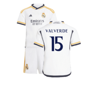 Real Madrid Federico Valverde 15 Heimtrikot Kinder Mini Kit 2023-2024