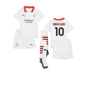AC Mailand Rafael Leao 10 Auswärtstrikot Kinder 2024-2025