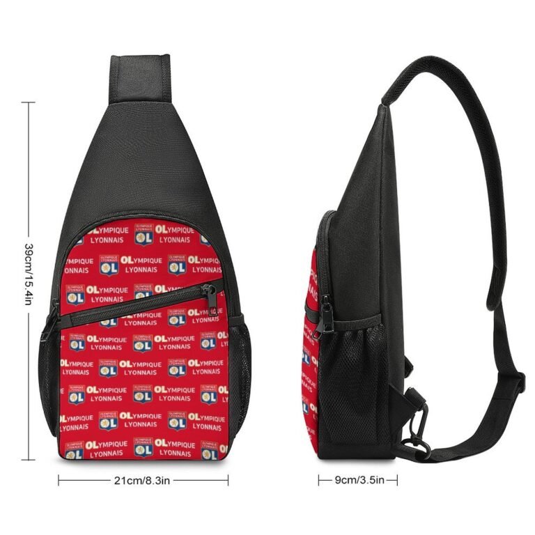 Olympique Lyonnais Crossbody Backpack Leichte Umhängetaschen Sling-Rucksack
