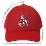 Unisex FC Köln Baseball Cap Verstellbar Reine Farbe Baseballkappe Mütze