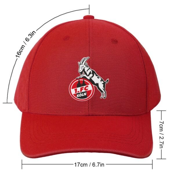 Unisex FC Köln Baseball Cap Verstellbar Reine Farbe Baseballkappe Mütze