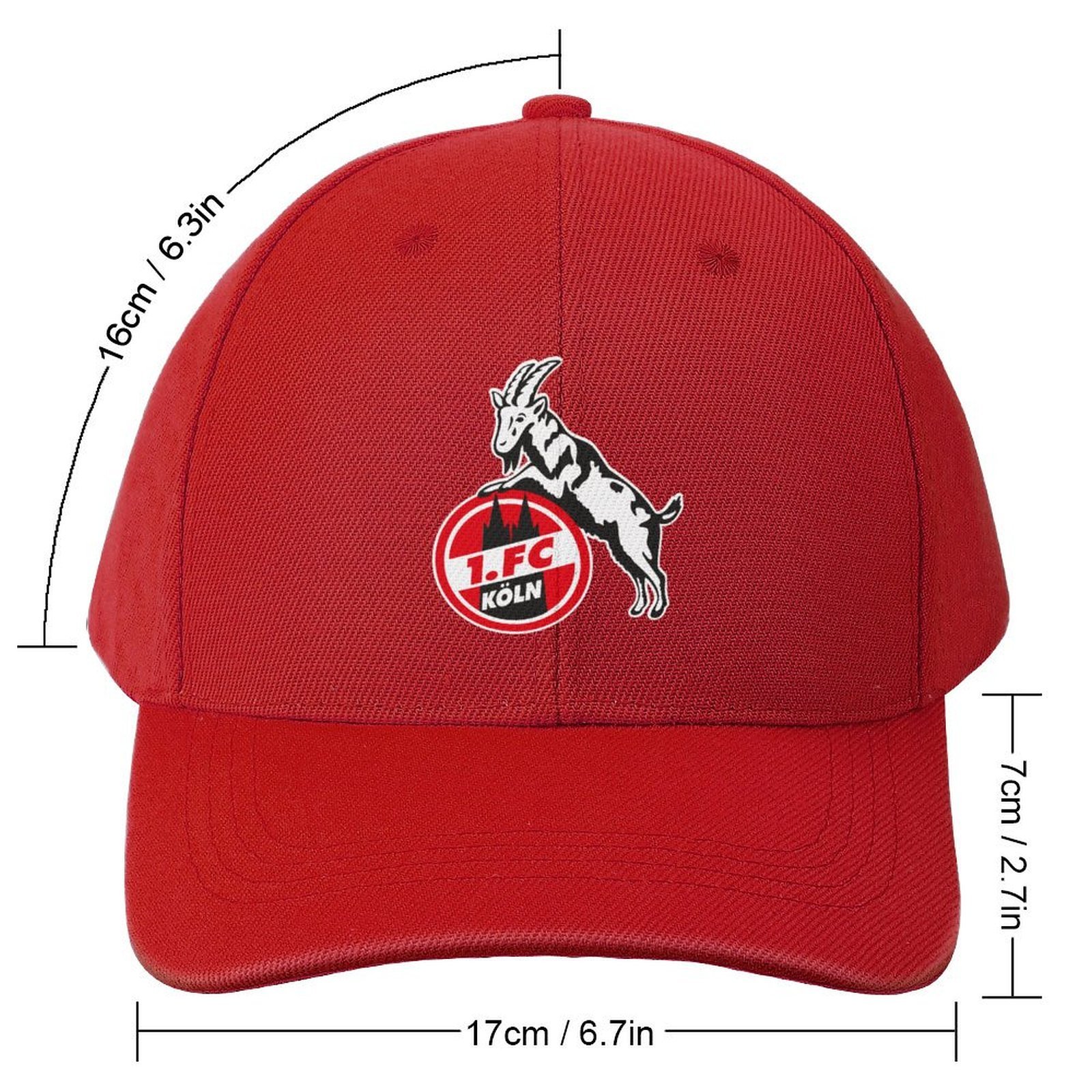 Unisex FC Köln Baseball Cap Verstellbar Reine Farbe Baseballkappe Mütze Unisex FC Köln Baseball Cap Verstellbar Reine Farbe Baseballkappe Mütze