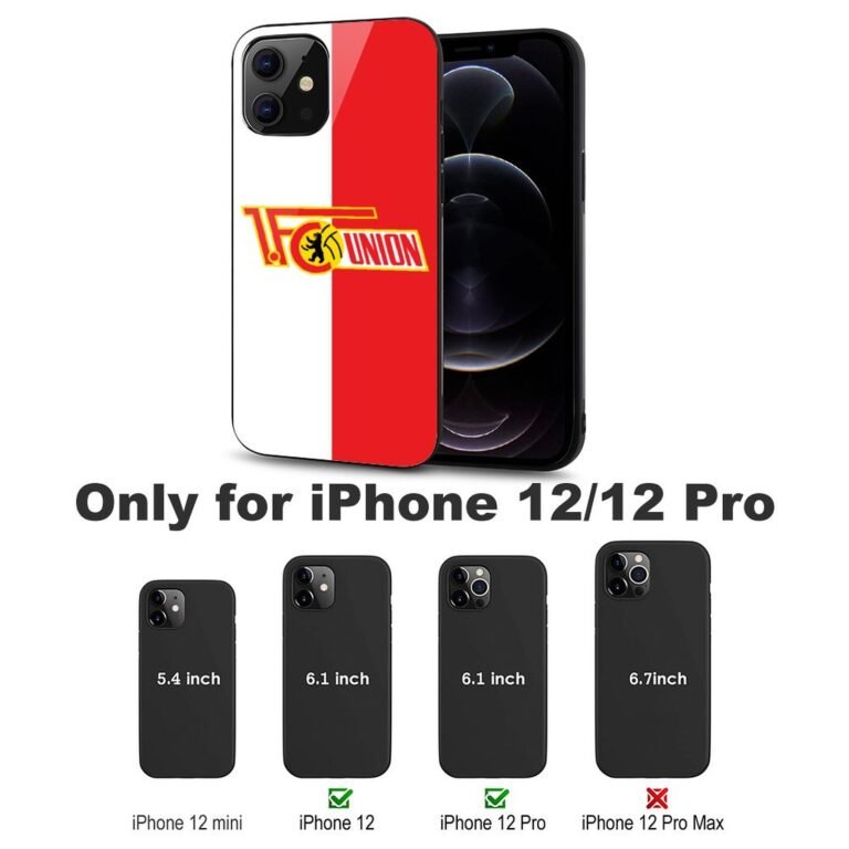 FC Union Berlin Stoßfest Glaskasten Handyhüllen & Cover Für IPhone 12