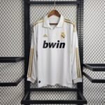 Real Madrid Retro Langarm Home Trikot 2011-2012 - Weiß