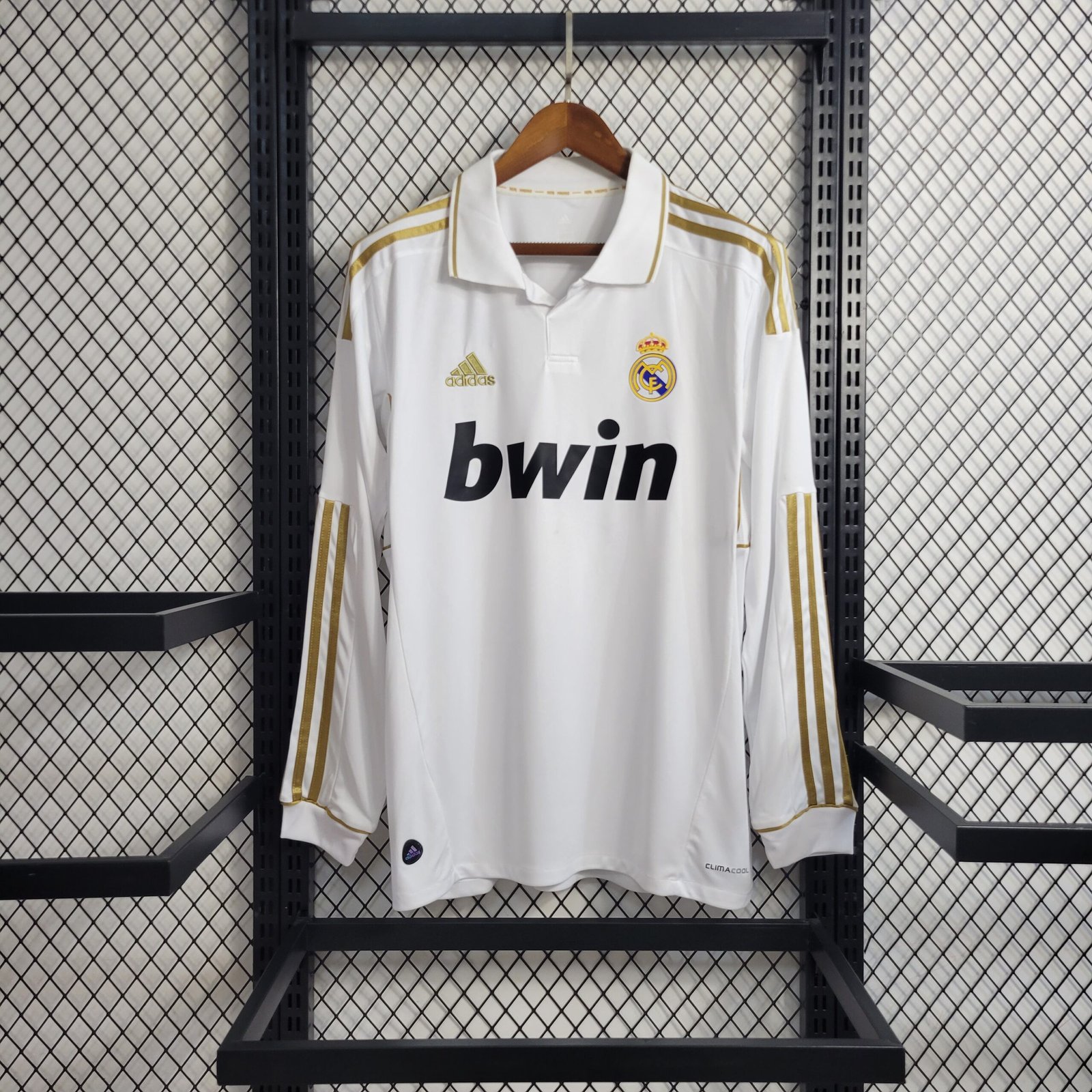 Real Madrid Retro Langarm Home Trikot 2011-2012 - Weiß