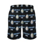 Inter Mailand Herren Badehose Schnelltrocknende Strandshorts Mit Tasche Kordelzug Shorts