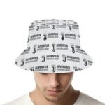 Juventus FC Karomuster Sommer Sonnenhut Reversible Bucket Hat