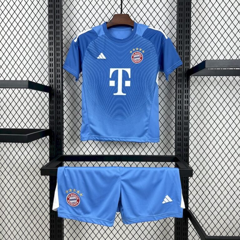 Bayern München Torwart Trikot Kinder 2025-2026 - Blau