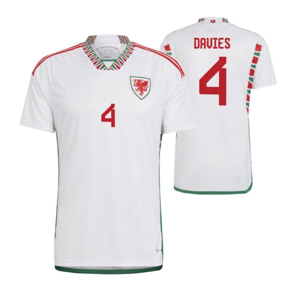 Wales Ben Davies 4 Away Trikot WM 2022