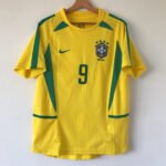 Brasilien Ronaldo 9 Home Retro Trikot WM 2002