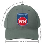 Unisex FC Heidenheim Baseball Cap Verstellbar Reine Farbe Baseballkappe Mütze