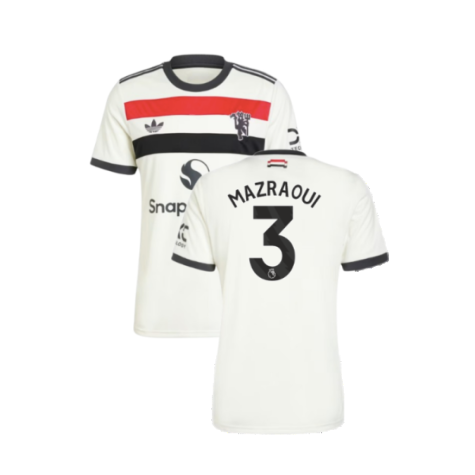Manchester United Noussair Mazraoui 3 Third Trikot 2024-2025