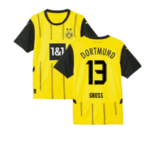 Borussia Dortmund Pascal Groß 13 Home Trikot 2024-2025