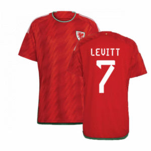Wales Dylan Levitt 7 Home Trikot WM 2022