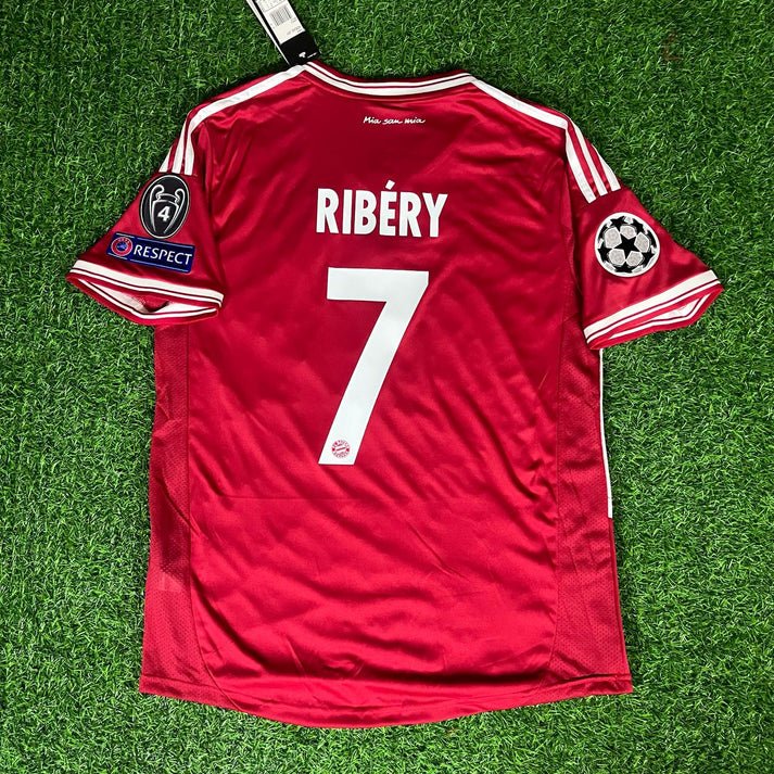 FC Bayern München Frank Ribery 7 Retro UCL Home Trikot 2013-2014 FC Bayern München Frank Ribery 7 Retro UCL Home Trikot 2013-2014