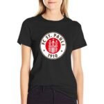 FC St. Pauli Damen Kurzarm Rundhals T-Shirt Casual Sommer Tops