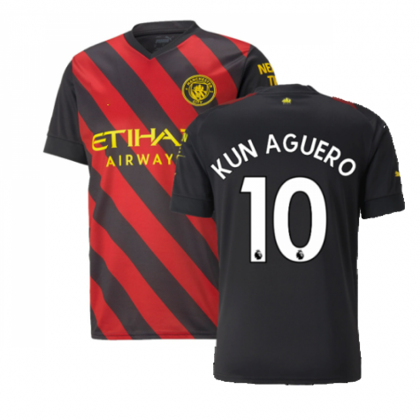 Manchester City Sergio Aguero 10 Away Trikot 2022-2023