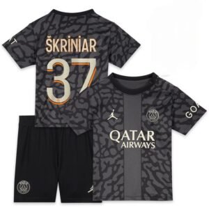 PSG Milan Škriniar 37 Third Trikot Kinder Mini Kit 2023-2024