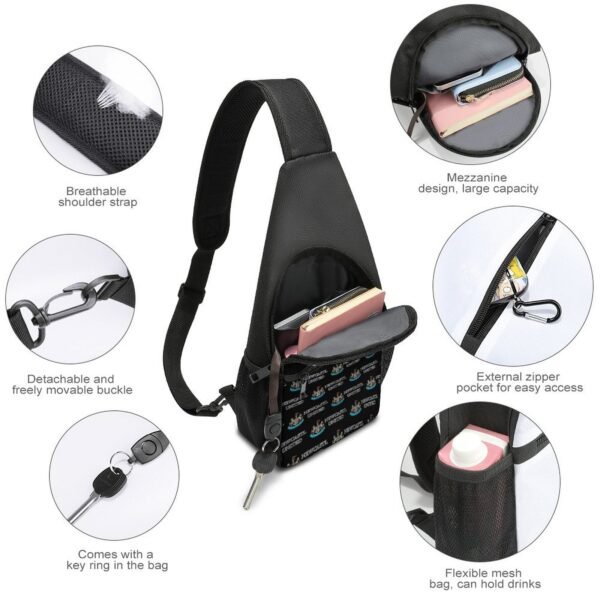 Newcastle United Crossbody Backpack Leichte Umhängetaschen Sling-Rucksack