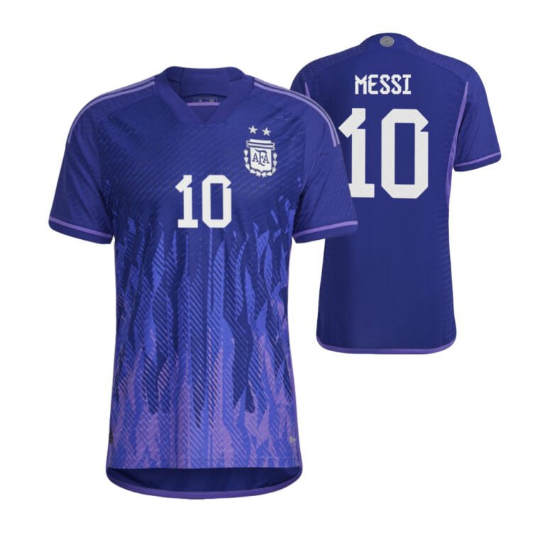 Argentinien Lionel Messi 10 Away Trikot WM 2022