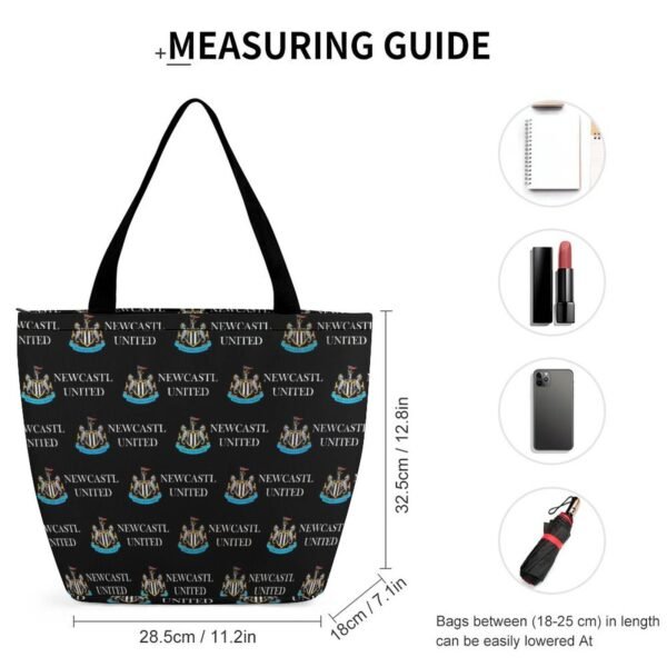 Newcastle United Frauen Tragetasche Oxford-Stoff Einkaufsbeutel Tote Bag