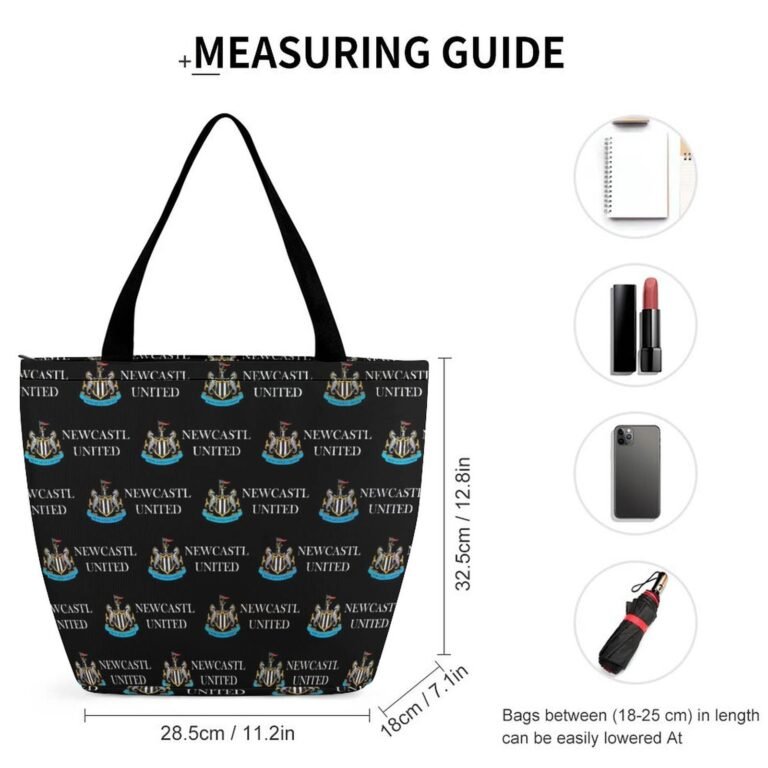 Newcastle United Frauen Tragetasche Oxford-Stoff Einkaufsbeutel Tote Bag