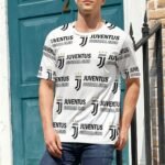 Juventus FC Unisex 3D Vollständig Druck Kurzarm T-Shirts Beiläufige Tee Tops