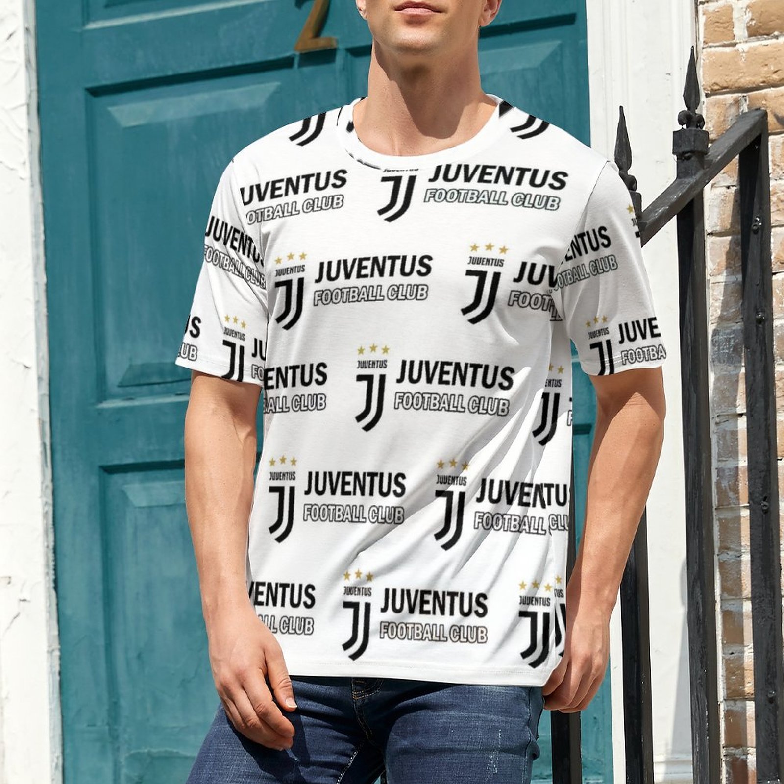 Juventus FC Unisex 3D Vollständig Druck Kurzarm T-Shirts Beiläufige Tee Tops Juventus FC Unisex 3D Vollständig Druck Kurzarm T-Shirts Beiläufige Tee Tops