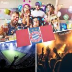 Bayern München Transparente Beim Fußballspiel, Fans Schwenken Fahnen