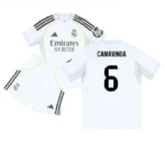 Real Madrid Eduardo Camavinga 6 Heimtrikot Kinder 2025-2026