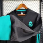 Real Madrid Retro Langarm Away Trikot 2017-2018 - Schwarz
