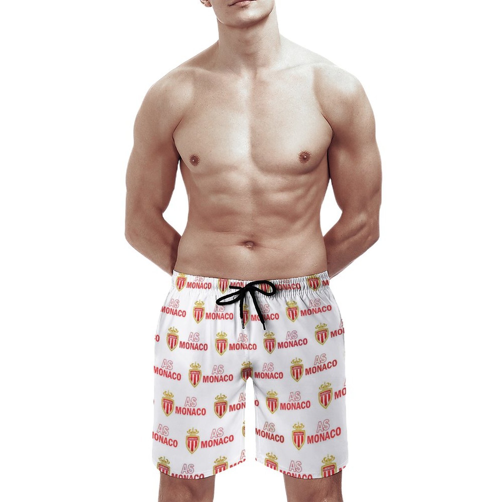 AS Monaco Herren Badehose Schnelltrocknende Strandshorts Mit Tasche Kordelzug Shorts AS Monaco Herren Badehose Schnelltrocknende Strandshorts Mit Tasche Kordelzug Shorts