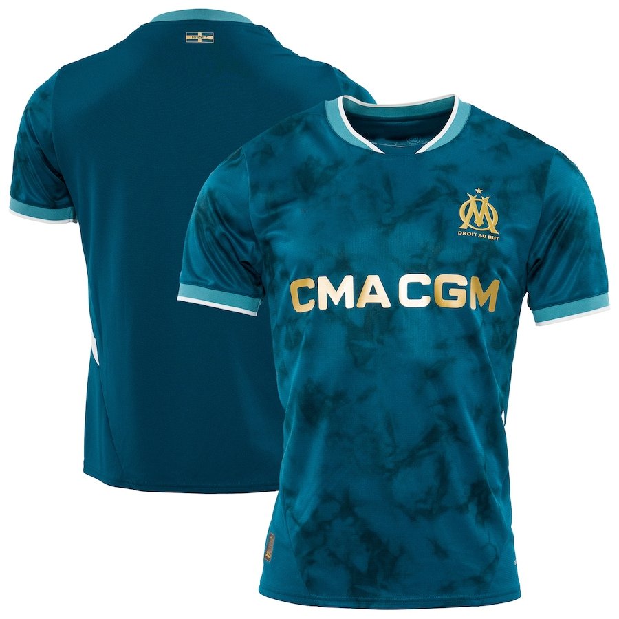 Olympique Marseille Away Trikot 2024-2025 - Blau Olympique Marseille Away Trikot 2024-2025 - Blau
