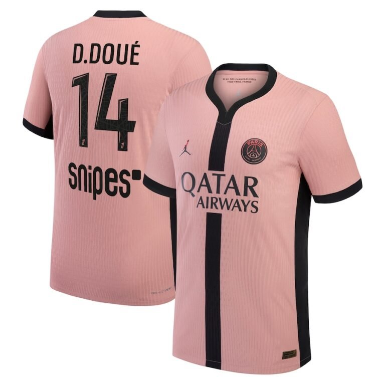 Paris Saint-Germain Désiré Doué 14 Third Trikot 2024-2025