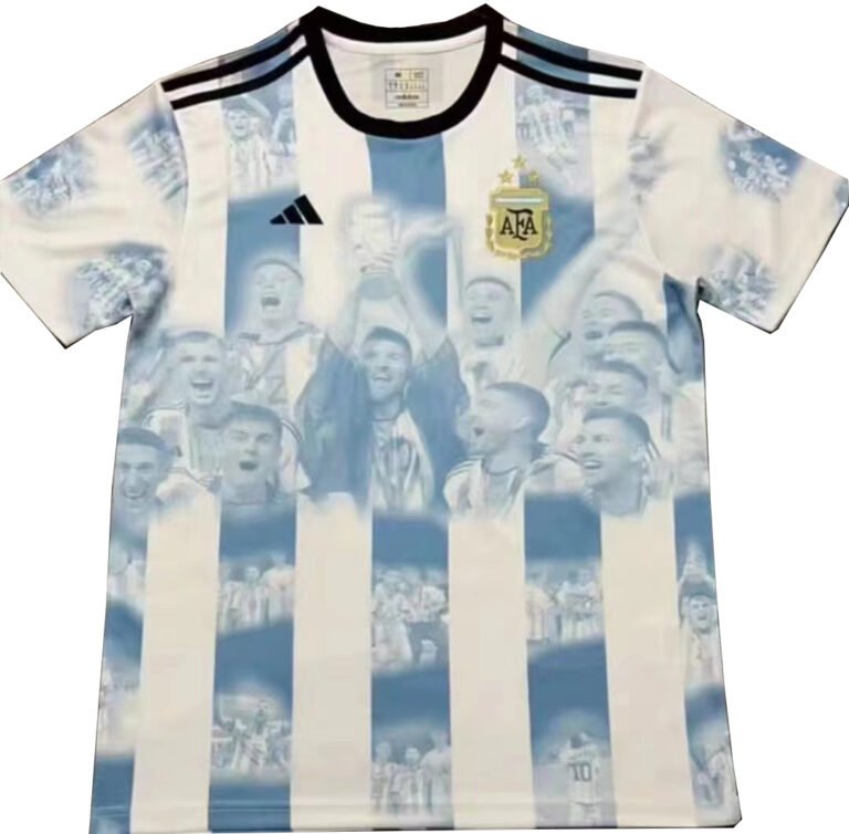 Argentinien Gedenkausgabe Sondertrikot WM 2022 Meister Mit 3 Sterne