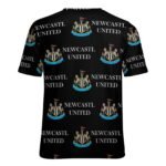 Newcastle United Unisex 3D Vollständig Druck Kurzarm T-Shirts Beiläufige Tee Tops