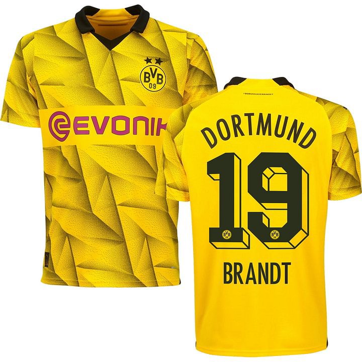 Borussia Dortmund Julian Brandt 19 Third Cup Trikot 2023-2024