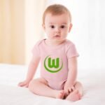 VfL Wolfsburg Baby Bodysuit Strampler Schlafanzug Mit Kurzen Ärmeln
